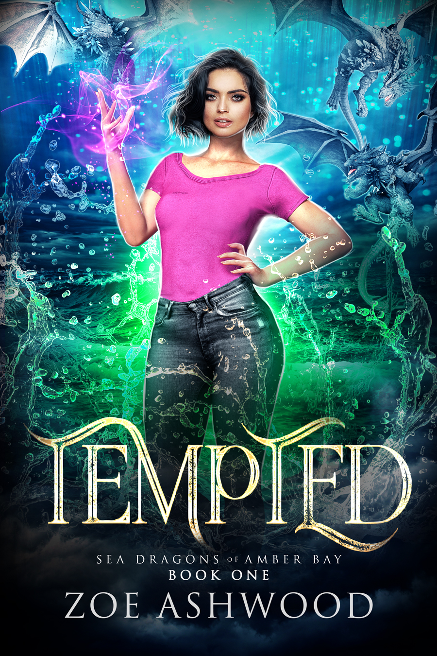 Tempted - Sea Dragons of Amber Bay - a Reverse Harem Paranormal Romance by Zoe Ashwood