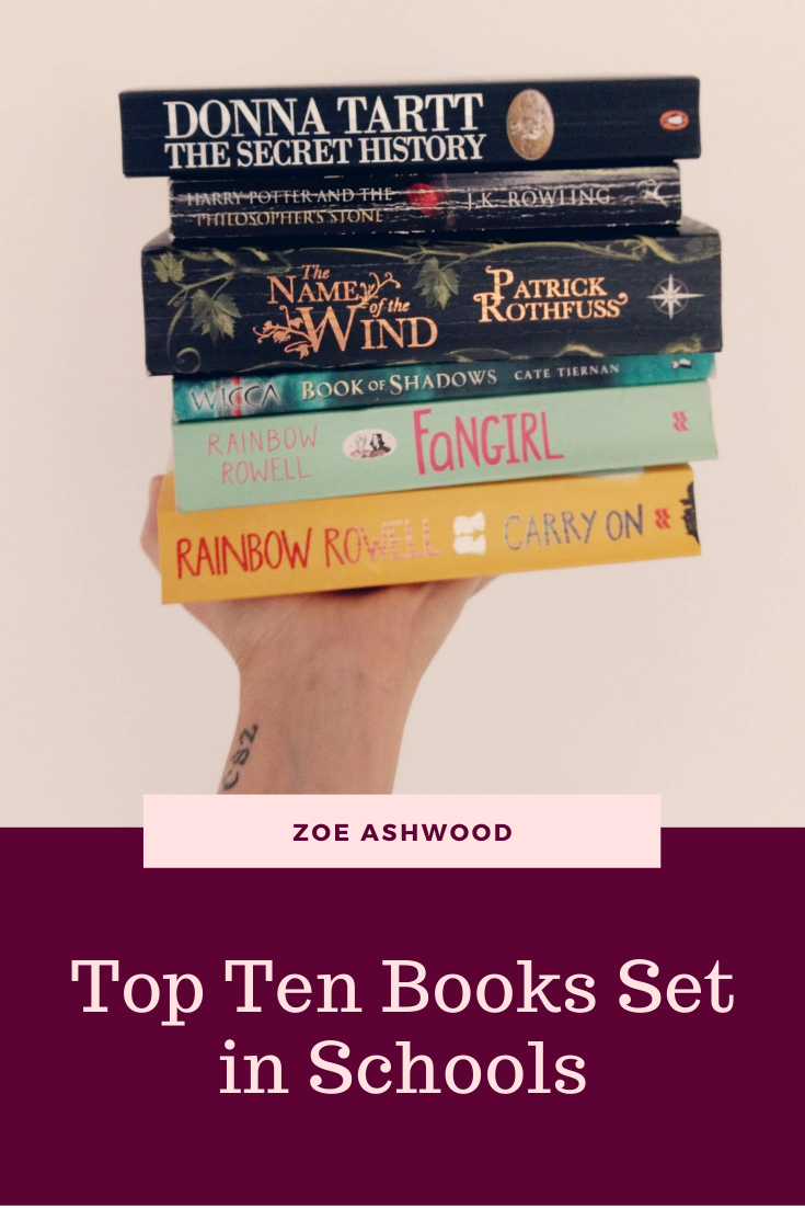 Top Ten Books Set in School - Zoe Ashwood Romance