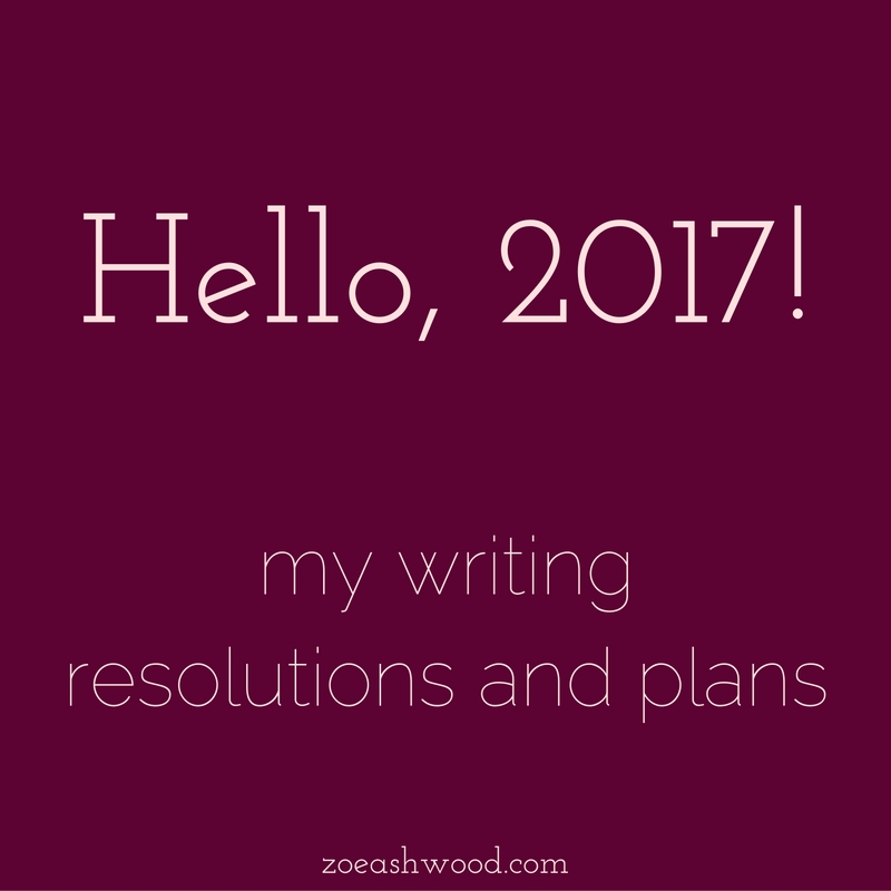 My writing resolutions and plans.