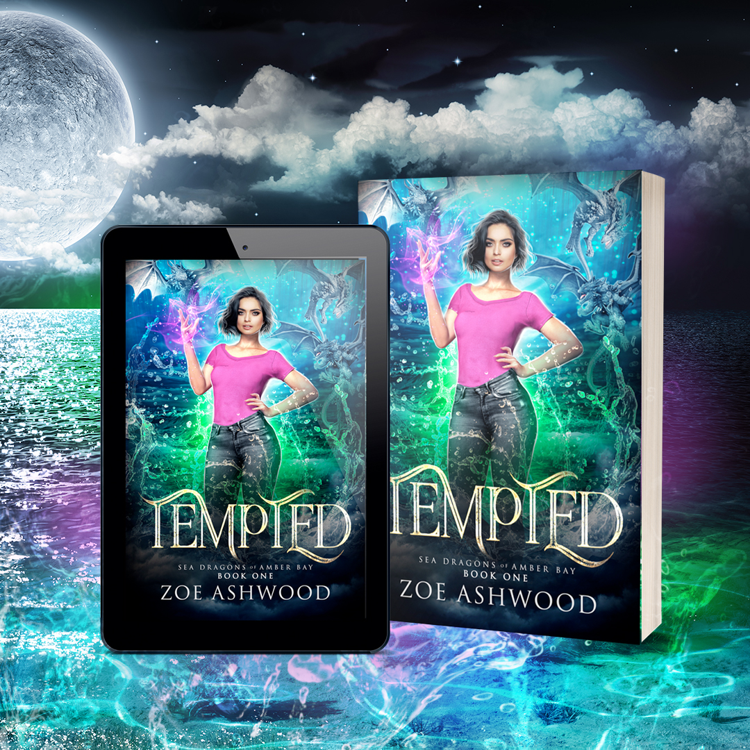 Tempted - Sea Dragons of Amber Bay, a Reverse Harem Paranormal Romance by Zoe Ashwood