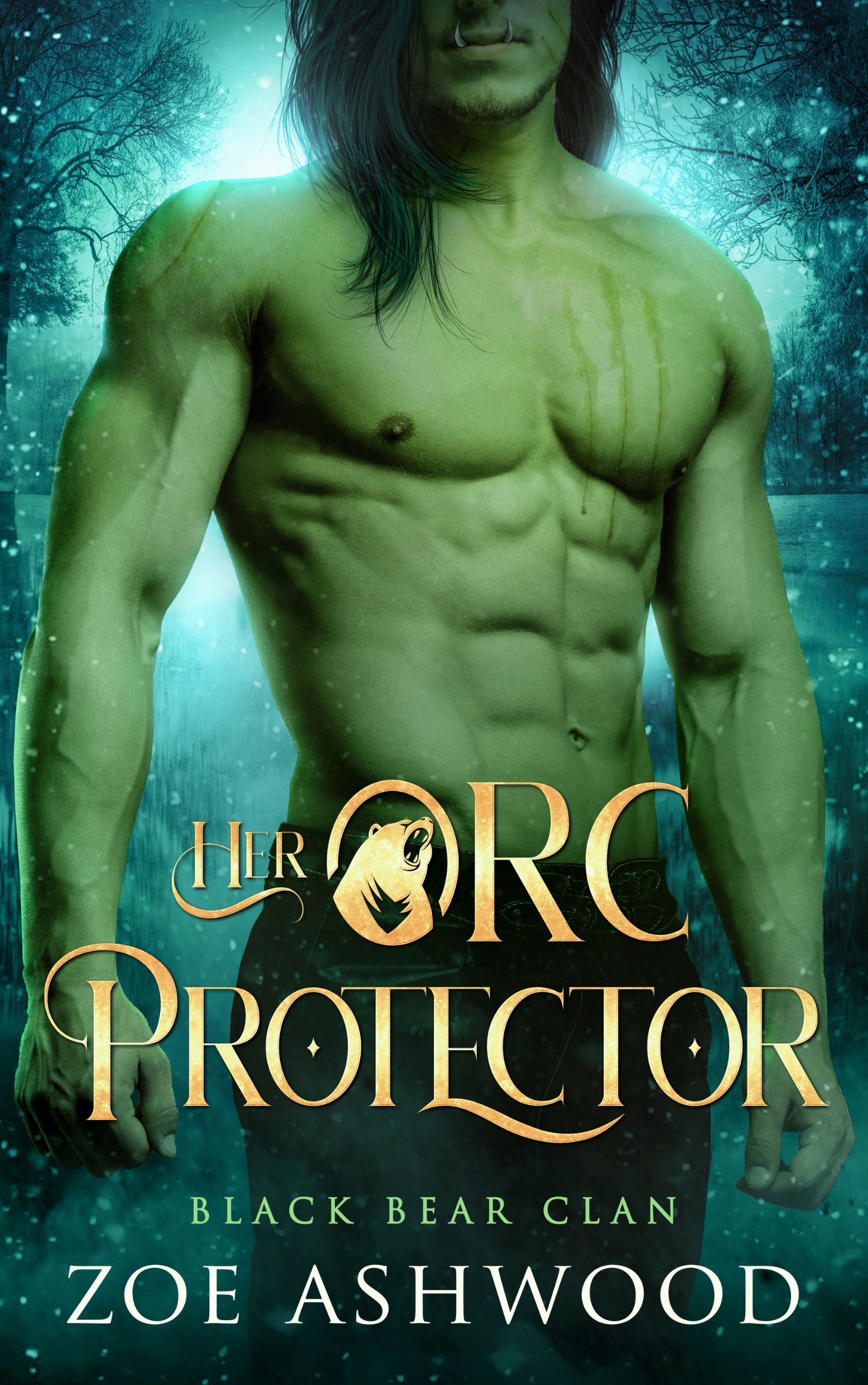 Her Orc Protector - Black Bear Clan - a monster fantasy romance by Zoe Ashwood