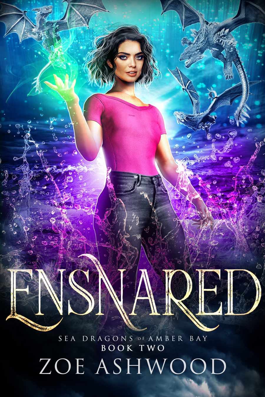 Ensnared - a Reverse Harem Paranormal Romance by Zoe Ashwood (Sea Dragons of Amber Bay #2)