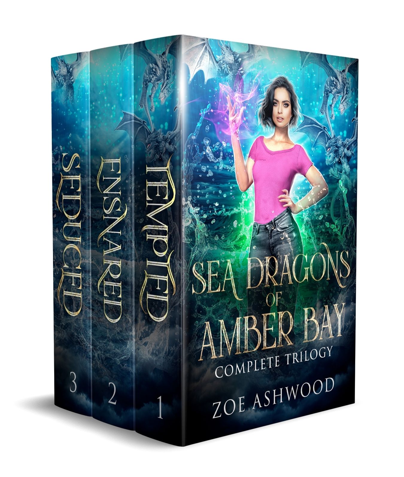 Sea Dragons of Amber Bay Box Set by Zoe Ashwood - reverse harem paranormal romance
