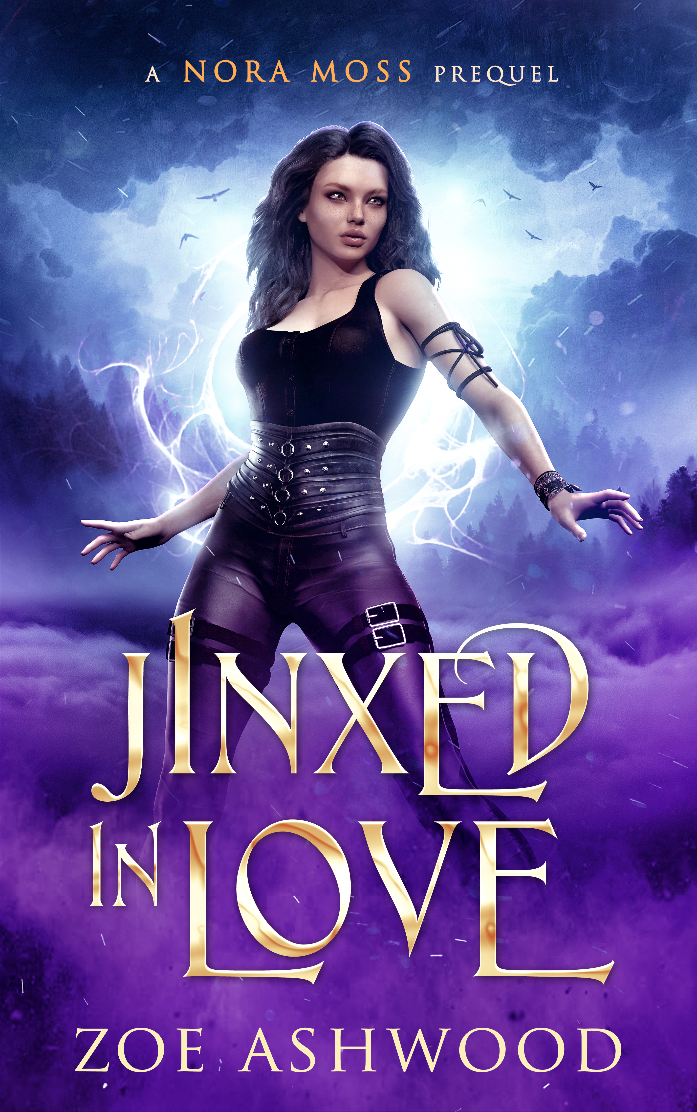 Jinxed in Love - a Nora Moss Prequel - Zoe Ashwood - steamy reverse harem paranormal romance