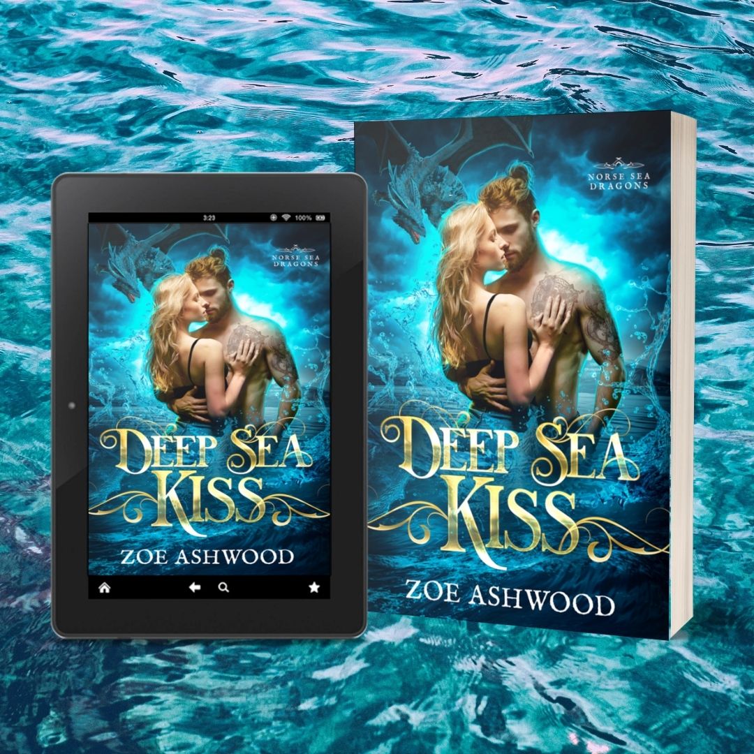 Deep Sea Kiss by Zoe Ashwood - the first book in the Norse Sea Dragons duet - steamy paranormal romance